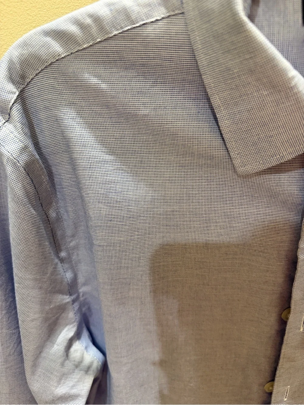 Banana Republic Men's Pale Blue Button-Down Dress Shirt